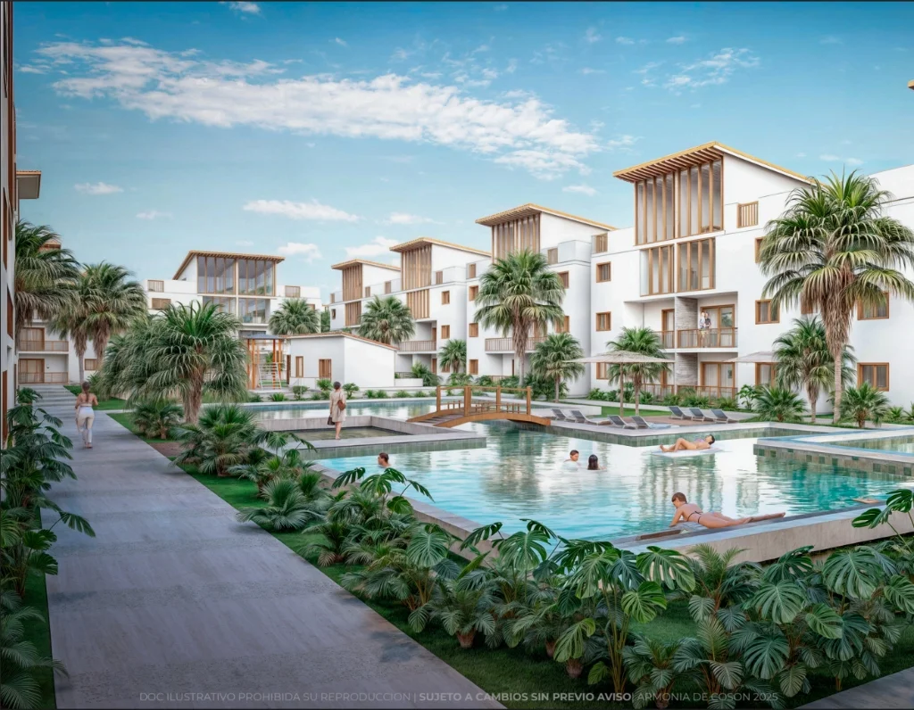 Villas y apartamentos de lujo Armonía Cosón cerca de la playa en Las Terrenas Samaná